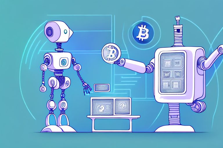 A robot trading on a cryptocurrency exchange