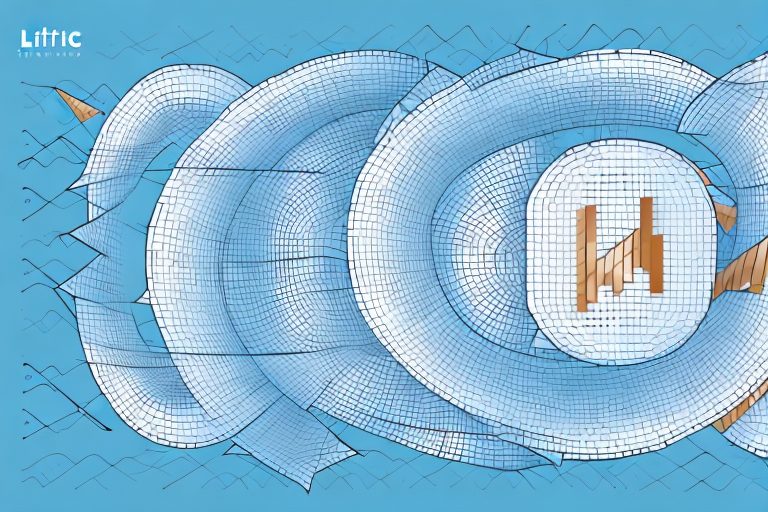 A graph showing the ups and downs of litecoin investment over time